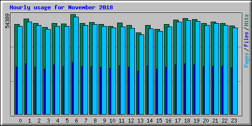 Hourly usage for November 2018