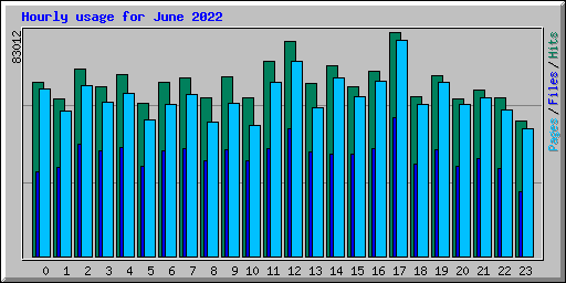 Hourly usage for June 2022